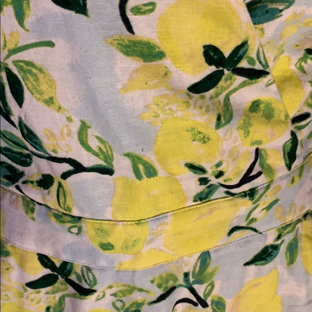 1901 Tie Front Lemon Print Mini Dress - Picture 7 of 14